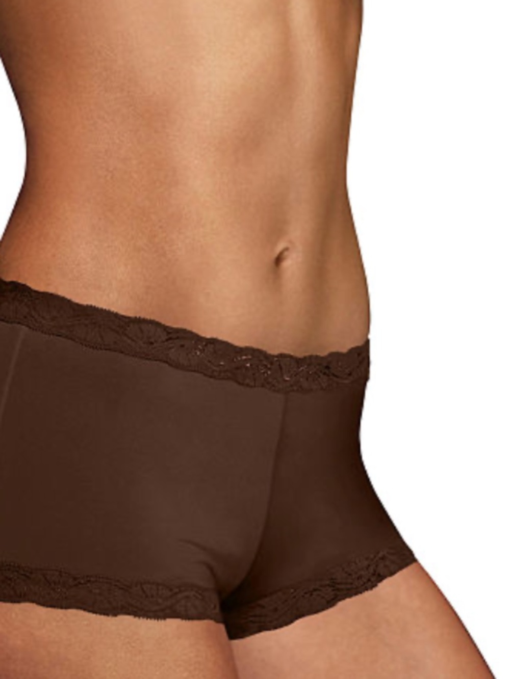 Maidenform One Fab Fit Microfiber Boyshort Underwear with Lace